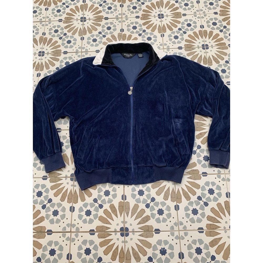 CHRISTIAN DIOR. Men's Navy Blue Jacket / Medium